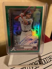 Nacho Alvarez Jr. 2025 Topps Series 1 Green Auto /99 #223 RC