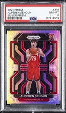 2021 PANINI PRIZM SILVER PRIZM #318 ALPEREN SENGUN ROOKIE RC PSA 8