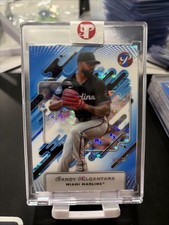 2025 Topps Pristine Blue Refractor /75 Sandy Alcantara Miami Marlins