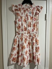 LOFT Dress Floral Boho Cottage Romantic Feminine Colorful Casual Women's XS