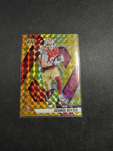 2025 Panini Mosaic Mosaic Reactive Yellow #46 George Kittle