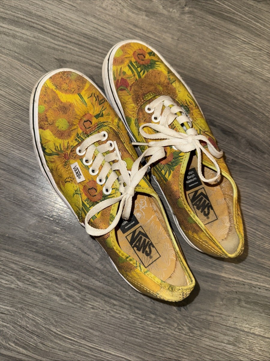VANS Vincent Van Gogh x Sunflowers Van Gogh Museum Amsterdam Mens Size 7 View 2