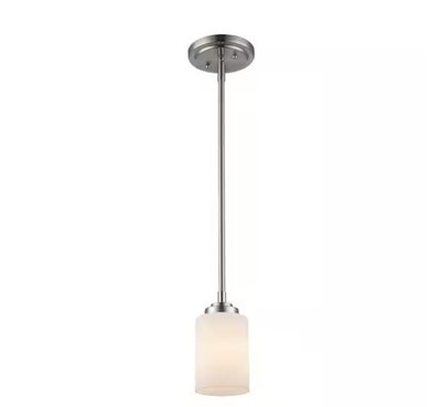 Bel Air Lighting Mod Pod 1-Light Brushed Nickel Hanging Mini Pendant Light