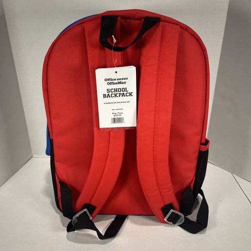 Pokemon Backpack 5 Piece Set Pikachu Bulbasaur Lunch Bag NWT School - Picture 11 of 18