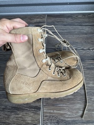 Wellco Vibram Military Combat Boots  Tan Size 4.5 R