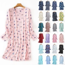 Women's Cotton Nightwear Nightdress Nighties Shirts Dress Pyjamas Pjs Plus Size