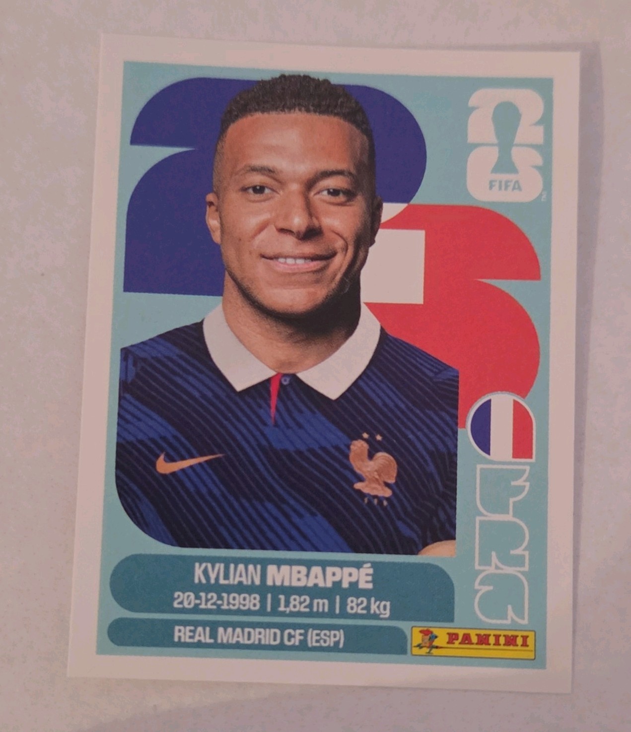 Kylian Mbappe 🇫🇷 2026 World Cup Sticker White Border view 1