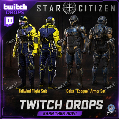 Star Citizen - Geist ''Epoque'' Armor Set + Tailwind Flight Suit - Twitch Drops