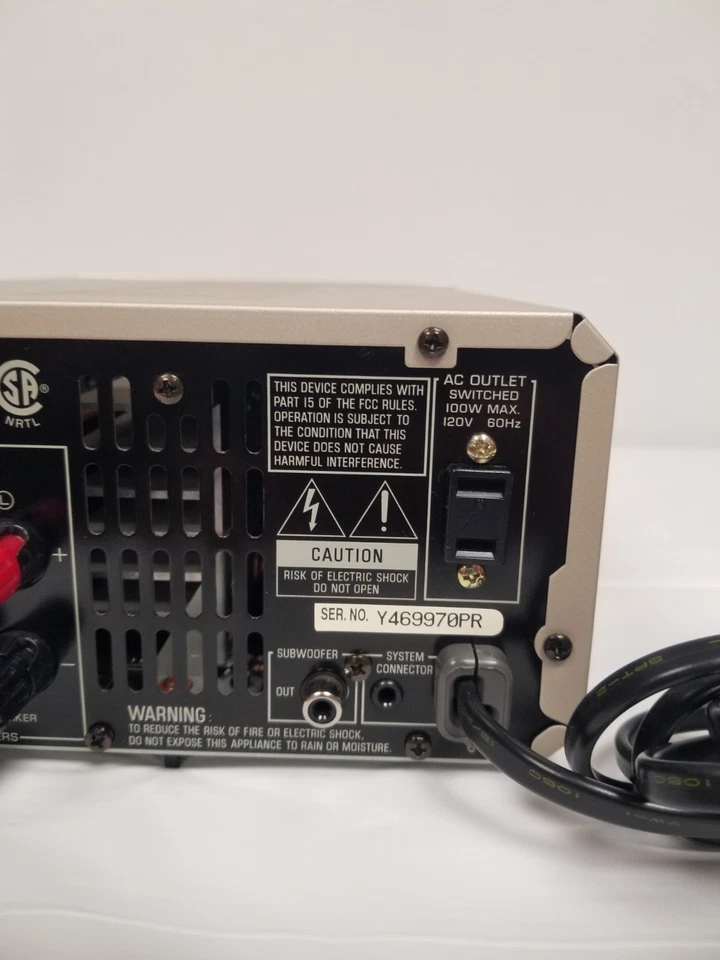 Yamaha Natural Sound Stereo Receiver RX-E100 - Image 4 of 4