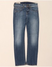 Jeans donna DONDUP dritto W27 L28 blu cotone DV66