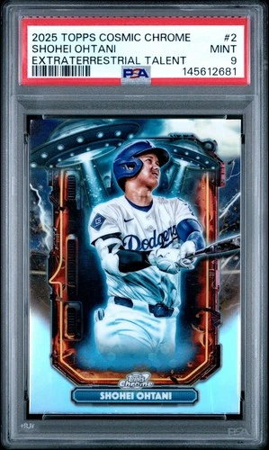 2025 Topps Cosmic Chrome Shohei Ohtani Extraterrestrial Talent #2 PSA 9 Mint