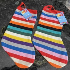Set Of 2 Lego x Target Multicolor Christmas Stockings Striped Sweater Knit Decor
