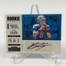 2017 Panini Contenders Brad Kaaya Rookie Ticket Auto (RC) #250 NM Card Panthers. rookie card picture