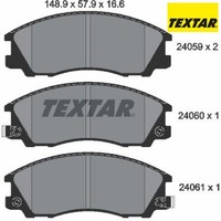 Textar 2405901 Bremsbelagsatz FüR Scheibenbremse Bremsbelagsatz FüR Hyundai