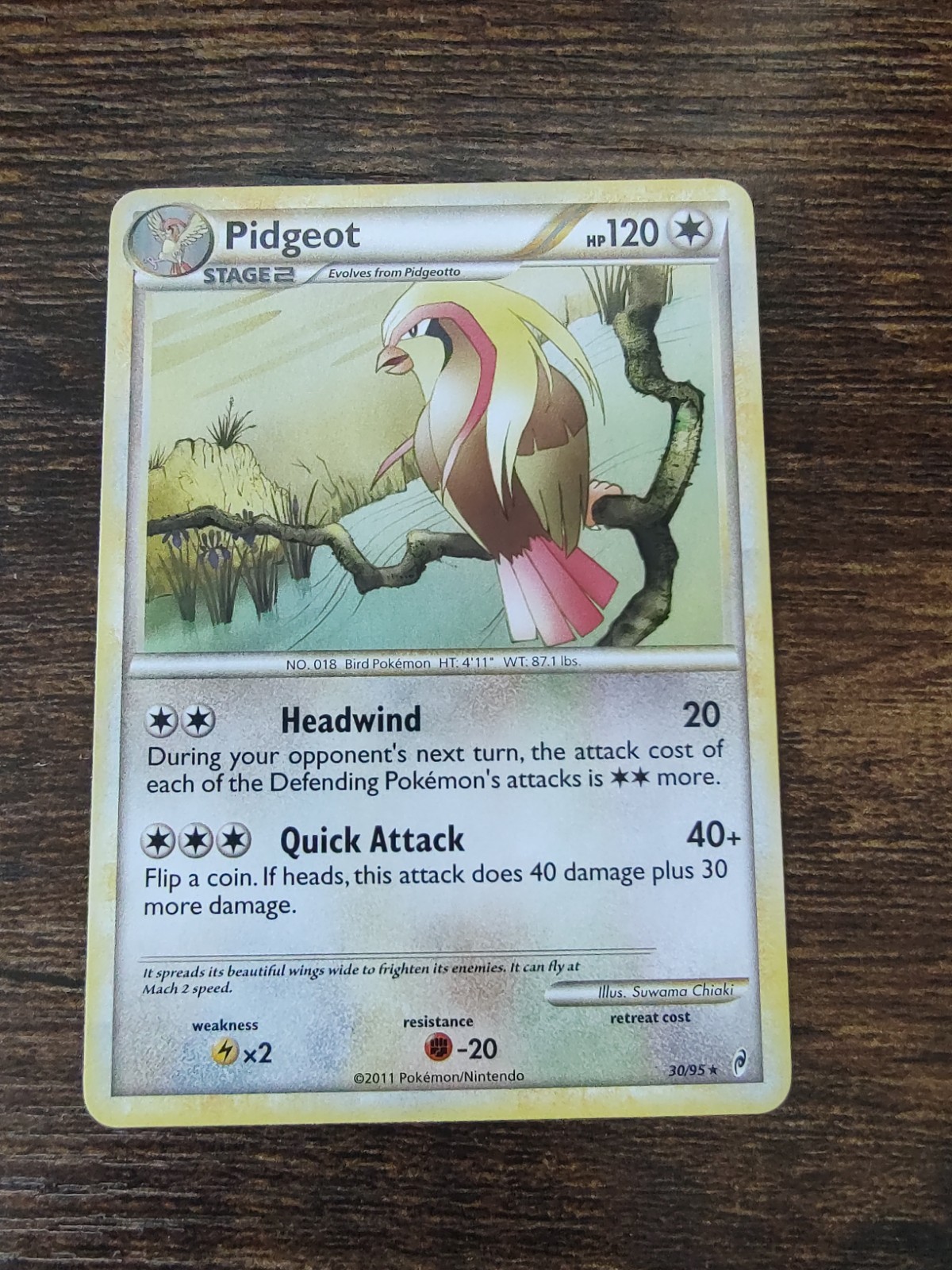 Pidgeot 30/95 Call of Legends Pokemon Card