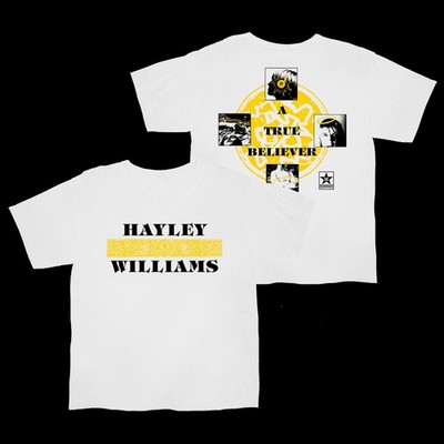 New Hot Hayley Williams 2 Sides True Believer White S to 5XL Tee Shirt SN925