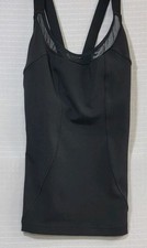Capezio Contour Workout Top black Criss-Cross Back Straps Size Adult Medium