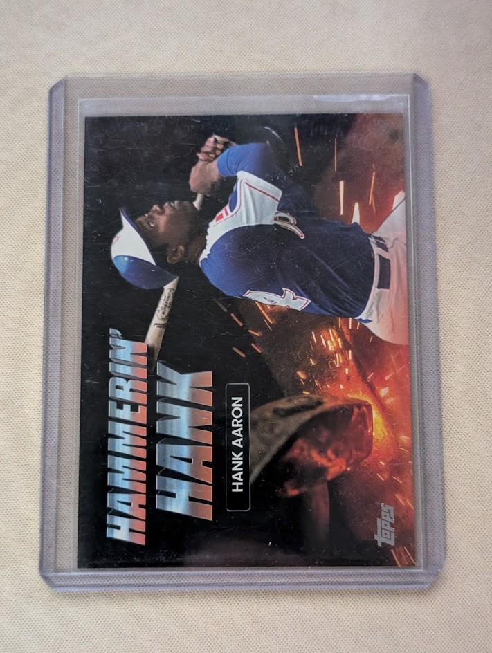 2023 Topps Update Baseball #AKA-7 Hank Aaron Hammerin Hank