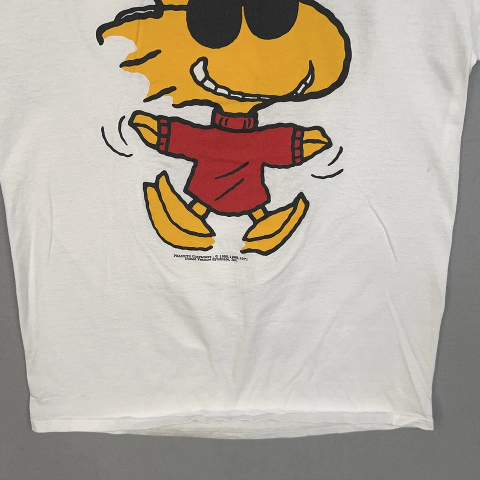 Vintage Peanuts Snoopy Joe Cool Woodstock Shirt Mens Large Double Sided 90s - Image 4 of 4