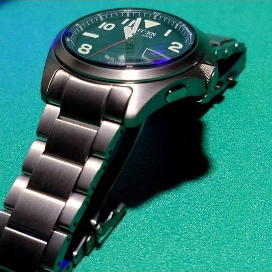 Citizen Promaster LAND Eco-Drive Radio Watch AT6080-53L Titanium View 5