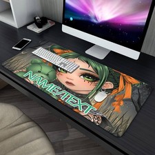 40 90cm1pc Custom Name Personalized Desk Mat  XXL Mouse Pad - Gothic Anime Girl
