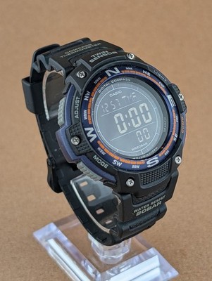 Casio Sports Gear SGW-100-2B Twin Sensor Five Alarms World Time