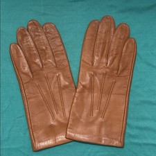EC ARIS Men  s Soft Brown Leather Gloves - Size L