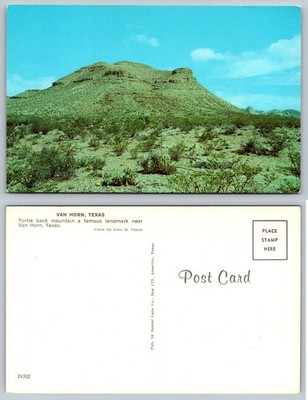 Turtleback Mountain Van Horn Texas Desert Landscape Postcard