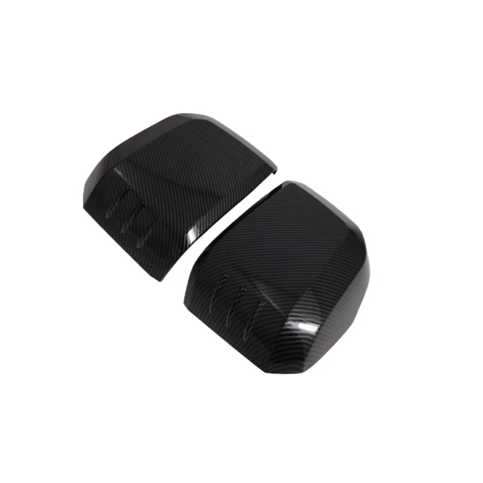 Cubierta de espejo retrovisor lateral de fibra de carbono para Toyota HiAce 2019-2025 2 piezas Foto 3 de 4