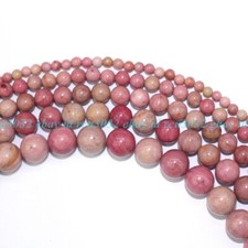 Natural Rhodonite Stone Gemstone Round Loose Beads 4mm 6mm 8mm 10mm 12mm 15.5"