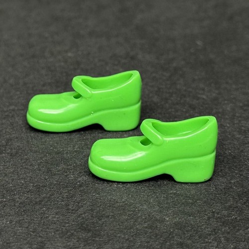 Barbie Green Rubber Shoes Mary Janes Y2K Fashionistas Fashion Fever Arched Feet - Picture 7 of 9