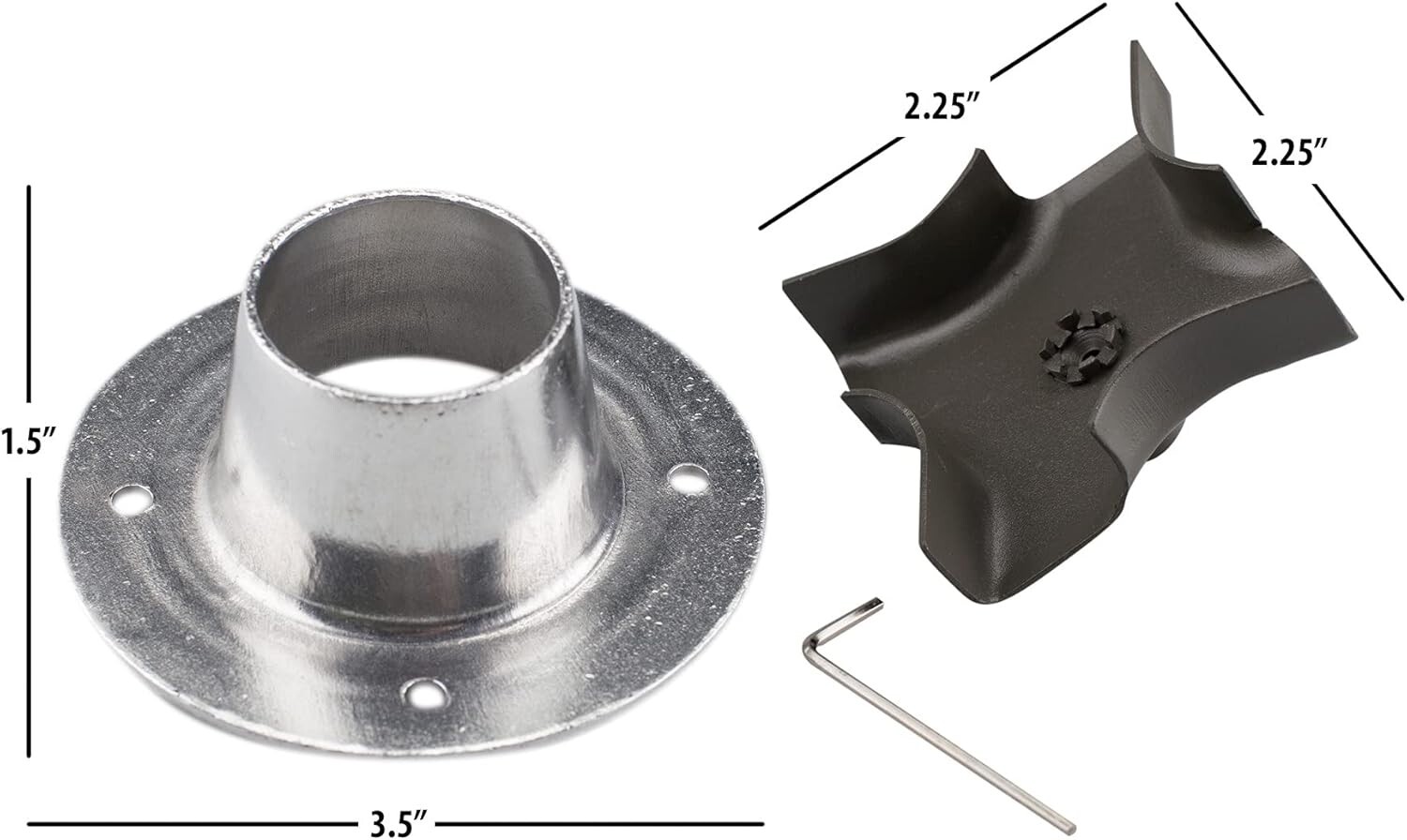 Powder-Coated Metal Spinner Plate and Funnel Kit for Deer Feeding - Easy Upgrade