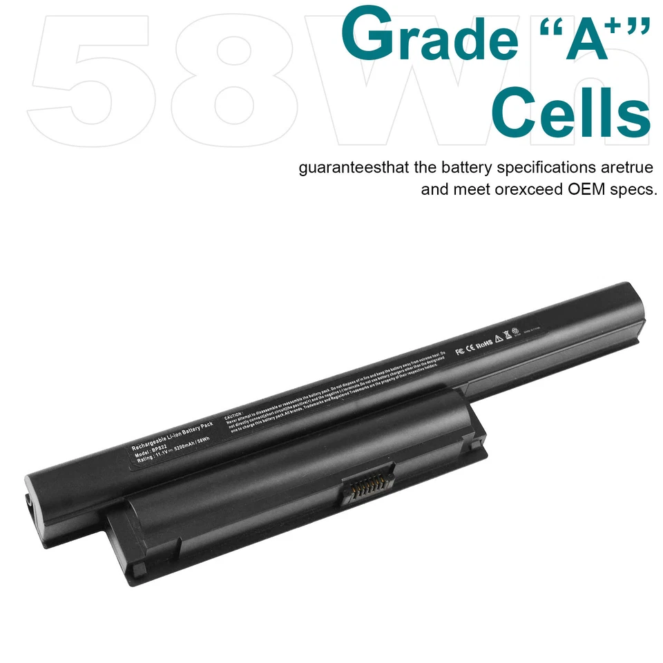 Batería para Sony Vaio VGP-BPS22 VGP-BPS22A VGP-BPL22 VPC-EA22EA/BI VPC-EA23 EE. UU. Foto 4 de 4