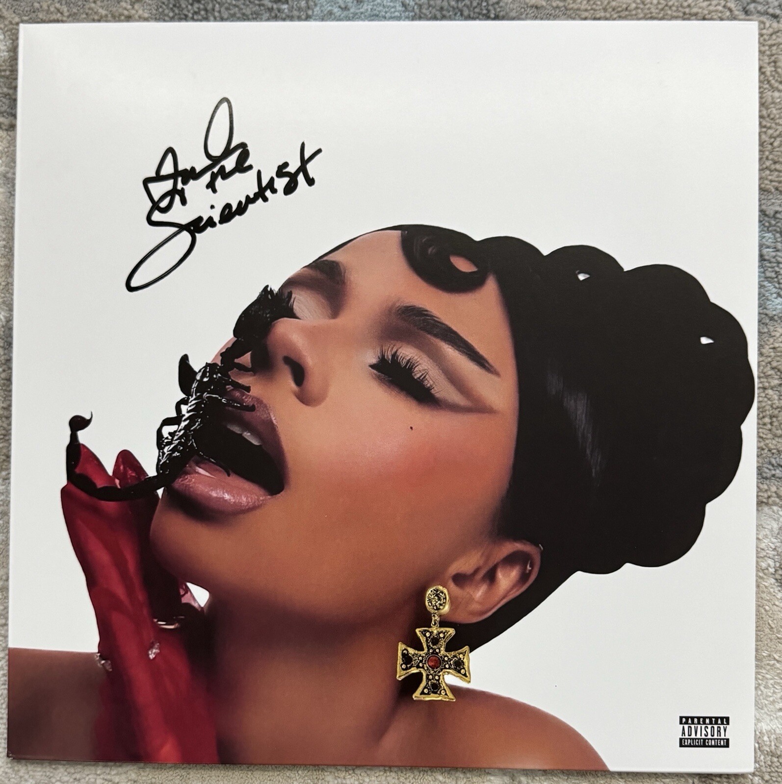 MARIAH THE SCIENTIST SIGNED BE EATEN ALIVE VINYL LP ALBUM - BECKETT COA