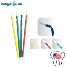 Dental Disposable Micro Applicators Bendable Brush Tips Assorted 4 Color 100pcs