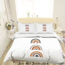 3D Rainbow Abstract Simple Quilt Cover Set Duvet Cover Bedding Pillowcases