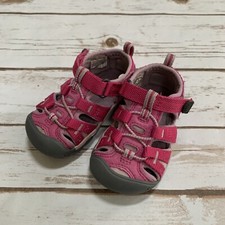 Keen Newport H2 Girls Sandals Pink Water Shoes Adjustable Strap Sz 5