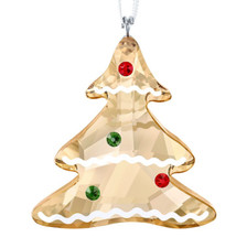 Swarovski Gingerbread Christmas Tree Ornament  Golden Crystal#5395976 New in Box