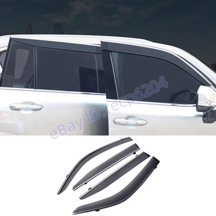 Car Window Wind Visors Sun Rain Guard Vent Deflectors For Lexus LX600 2022-2024