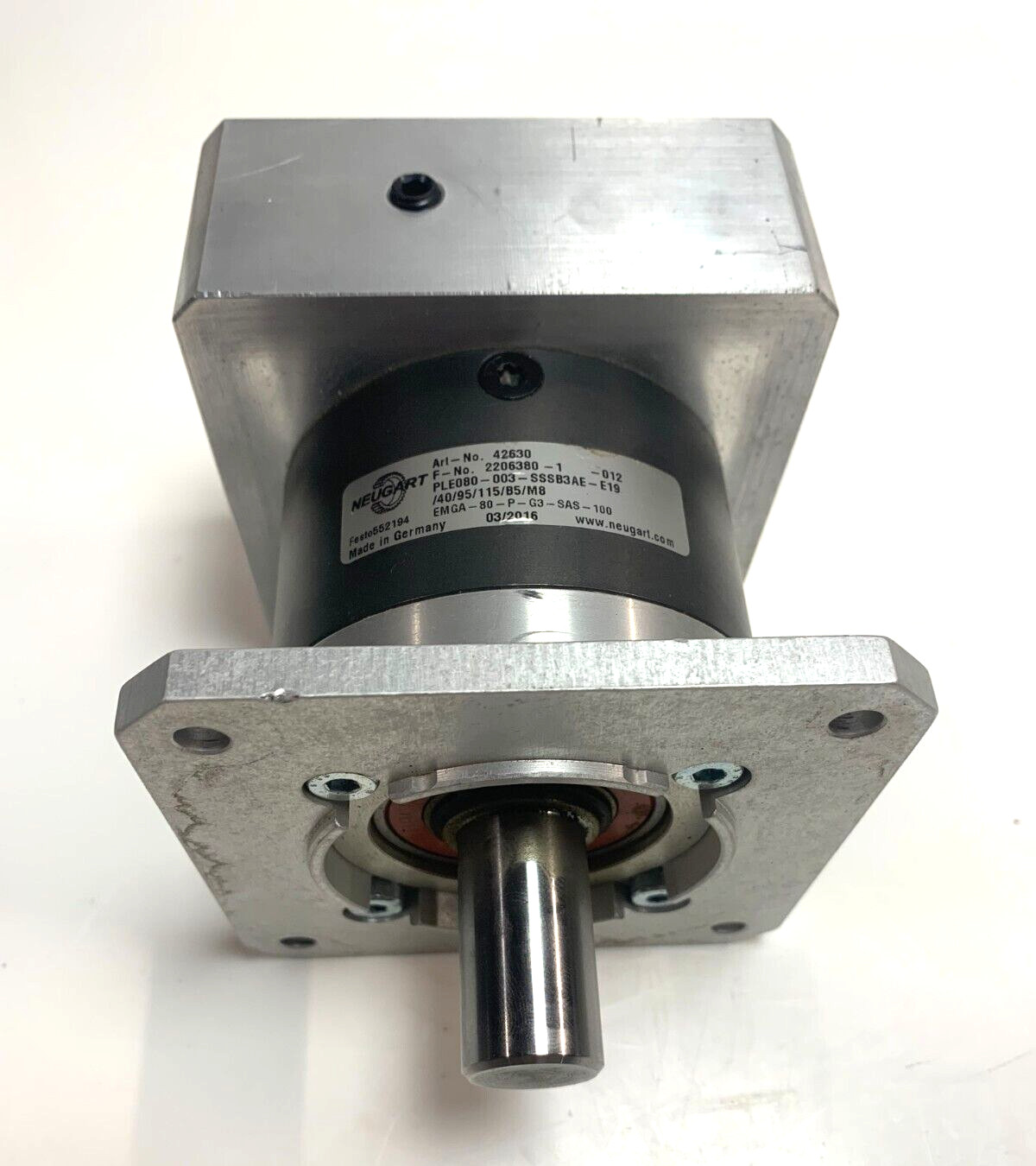 Nice! NEUGART / FESTO EMGA-80-P-G3-SAS-100 , 552194 Gearbox - Free Shipping!