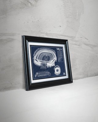 Washington Commanders Fedex Field Stadium Blueprint Wall Art