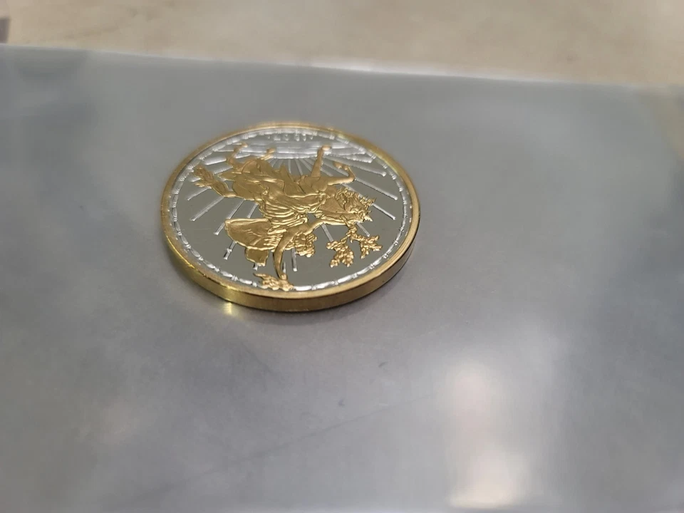 1907 .999 Silver 1oz 50 Centavos Caballito Proof Madalla 300 Minted  2023 - Image 3 of 4