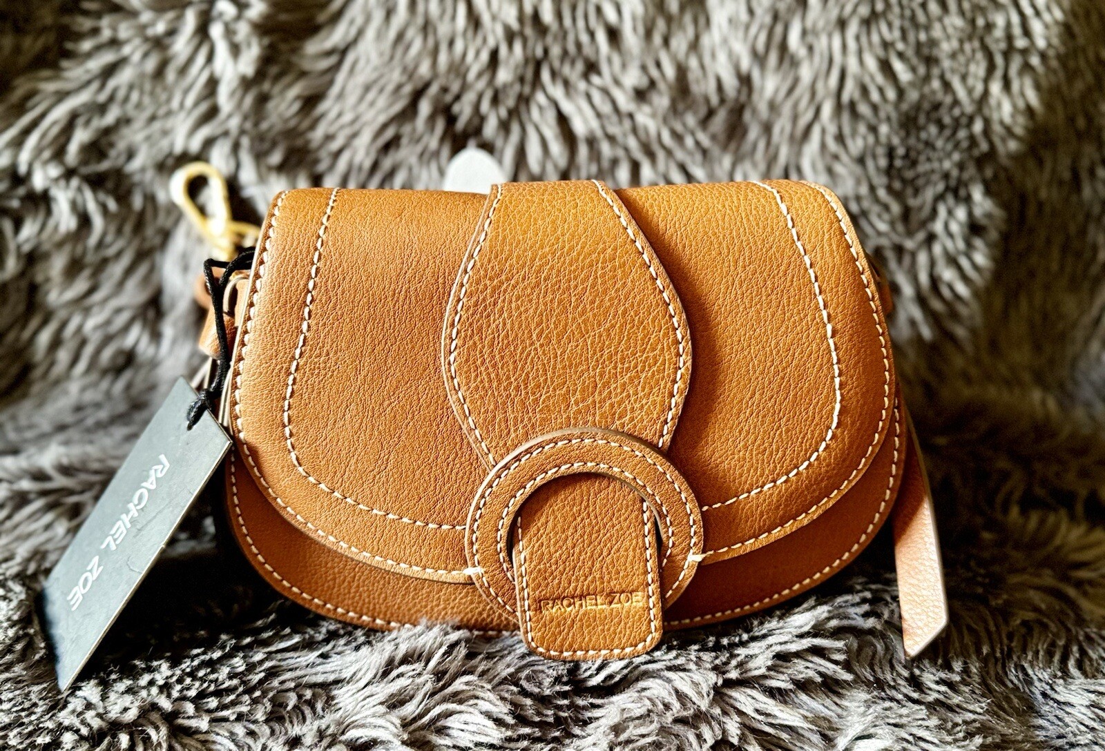 Rachel Zoe Mini Brown Belt Bag Crossbody