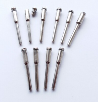10 Stück Stiel Ø 3 mm Aufnehmer Dorn Zubehör Trennscheiben Dremel Proxxon 10x