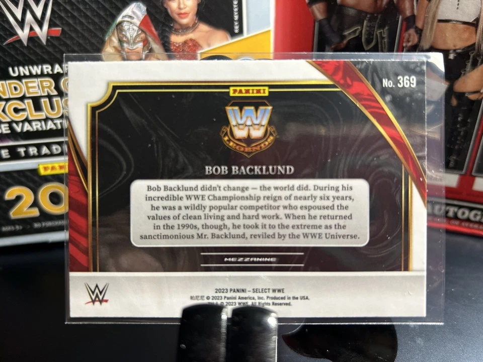 BOB BACKLUND: 2023 Panini Select WWE🚨MEZZANINE #369🔥Blaster Exclusive SP - Image 4 of 4