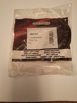 NOS OEM Genuine Briggs & Stratton Exhaust Valve, Spring Kit. Part  494191