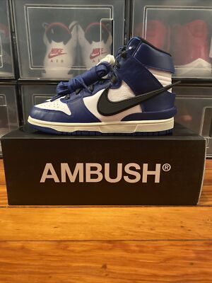 Size 7 - Nike Dunk High x Ambush Deep Royal DS OG all CU7544-400 Womens 8.5