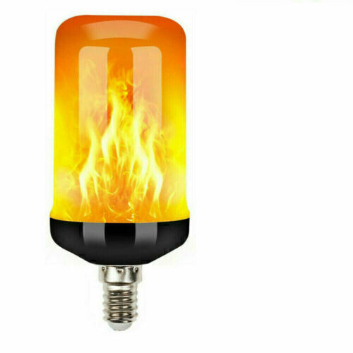 4× E14 LED Licht Fackel Feuer Lampe Flammen Effekt Glühbirne Flacker Birne Dekor - Bild 7 von 10