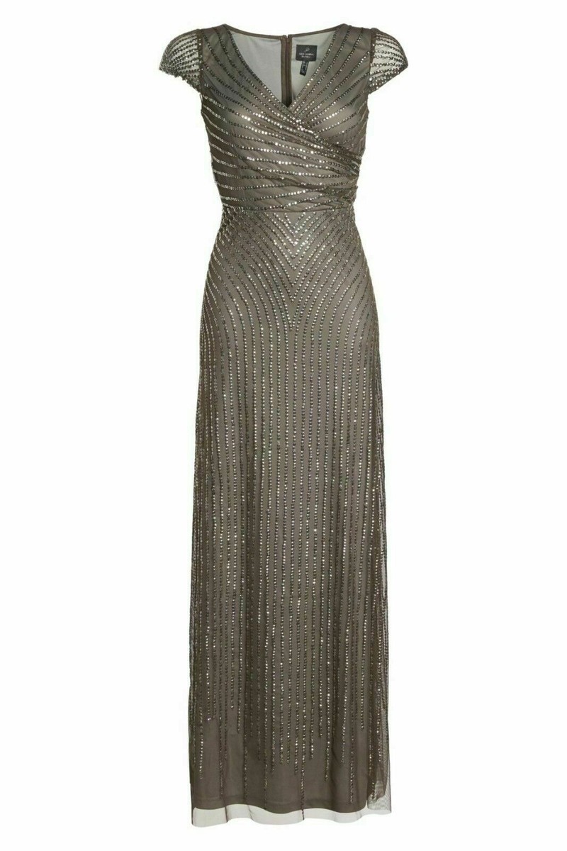 adrianna papell lead sequin dress Adrianna Papell Platinum 40400
