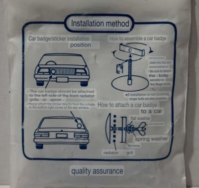 Original Authentic Genuine JAF Japan Automobile Federation Front